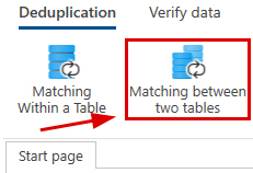 Deduplication between two files