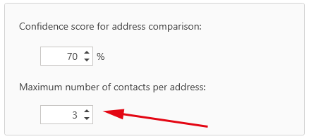 Maximum number of contacts